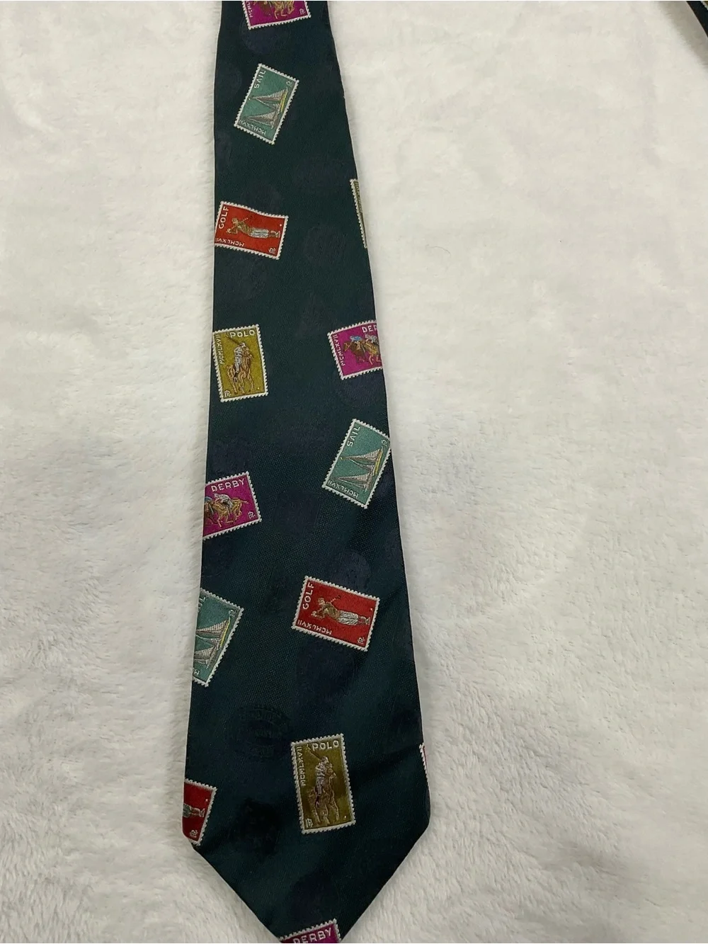 Polo Ralph Lauren Silk Postage Stamp Tie